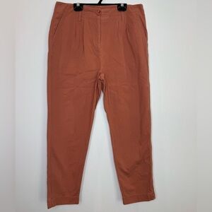 Livom dusty pink high waisted ankle length pants size 10